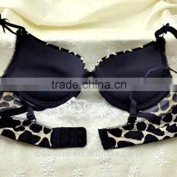 Lovely Cow Print Push Up Bra and Panty Set (EBP147B)