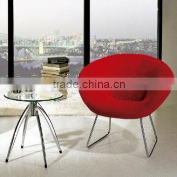 hot sale leisure fabric cover living room chair with metal legs for young generation