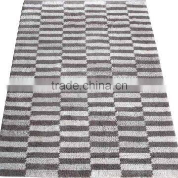 Irregular Stripes Design Hand Woven Wool Shaggy Rugs