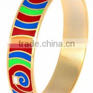 Resin hot selling fashion stainless steel fashion charming bangle bracelet