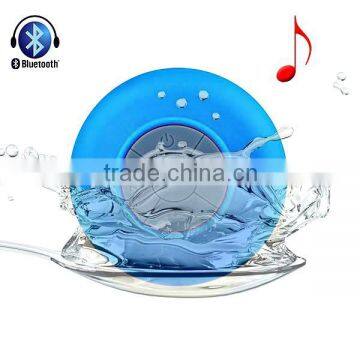 Portable Shower outdoor Wireless Bluetooth 3.0 Speaker Car Mic Handsfree Music Mic Speaker with Suction Cup Mic