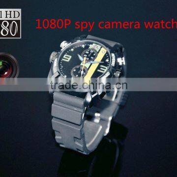 Full hd 1080P Night Vision spy waterproof watch camera watch dvr with 4gb 8gb 16gb optional