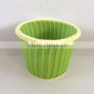 Handmade household plastic storage basket