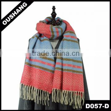 D057-D Christmas Scarf Winter Scarf Waving Scarf