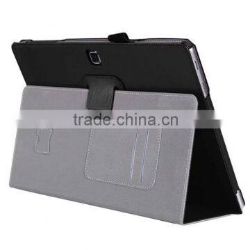 Factory Direct Pricing Cow Leather Multifunctional Case for Samsung Tab Pro S With Built in Stand, Hand Strap photo-6