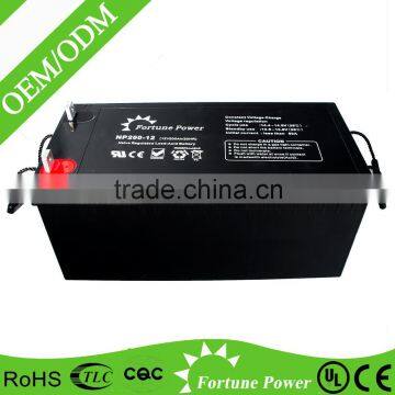 Fortune Power Battery 12V 200AH for Solar &Wind System