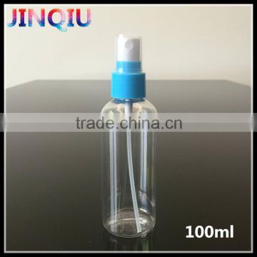 Plastic 100ml round pet bottle with fine mist sprayer