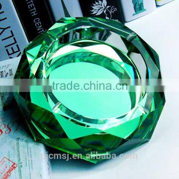 Wholesale newest exalted crystal glass custom ashtray for home decoration