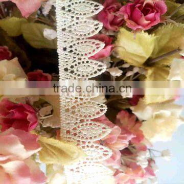2016 embroidery designs african chemical lace / High quality guipure lace
