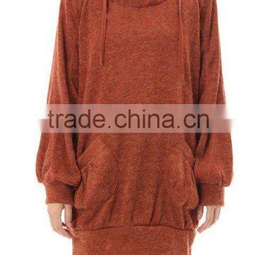 Comfortable china wholesale womens winter extra long hoodies