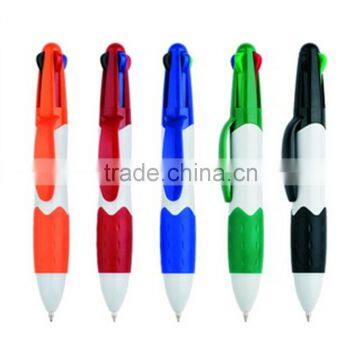 Multi-colored ball pen , 4 color pen plastic ball point pen for gifts