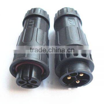 3 core cable to cable waterproof wire connector high quality nylon connector