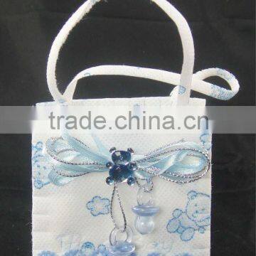 2016 Best-selling Pretty Flower Handbag No-woven Fabric Candy Bag for Wedding photo-2