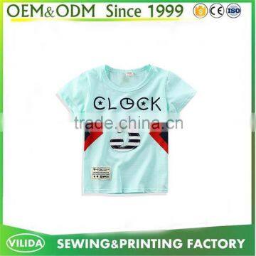 Oem Yellow Kid's Tee Shirt With Custom Design Embroidery Screen Printing Factory Price photo-3