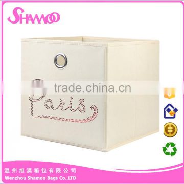 Wholesale polyester felt foldable eco-friendly garden storage box