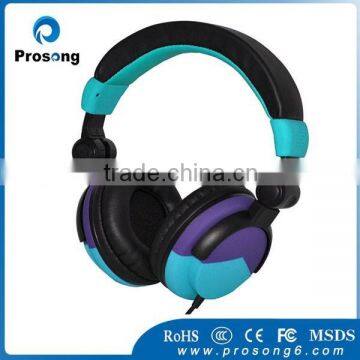 2014 new headphone colorful headphone with soft leather