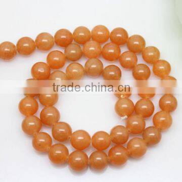 6mm round red aventurine loose beads