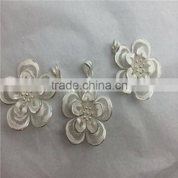 Fashion Silver Flower Jewelry 925 Silver Plating Hot Sell Popular Silver Jewelry photo-2