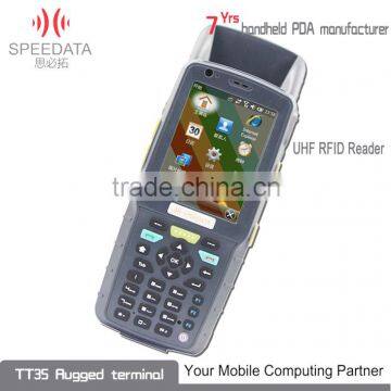 3.5inch Android barcode scanner phone with 1d/2d barcode reader ,3G, wifi , gps,NFC, UHF RFID reader