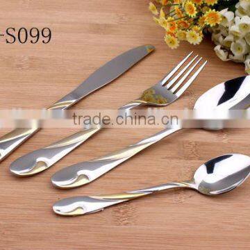 Gold-plated Handle Stainless Steel Cutlery