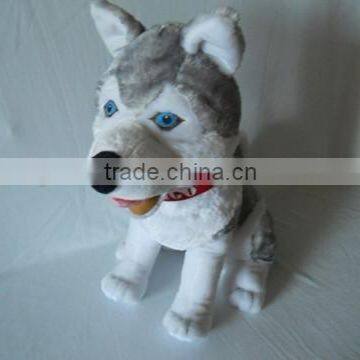 plush dog with scarf / cute dog /plush toys/ Stuffed toy/husky