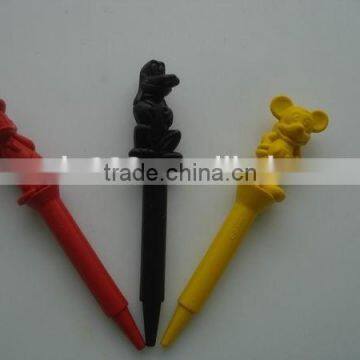 kids fancy cartoon animal shaped toy plastic crayon