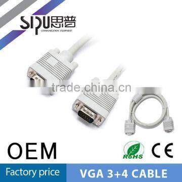 SIPU High quality VGA Cable VGA HD15P M-M Shielded Connection Cable