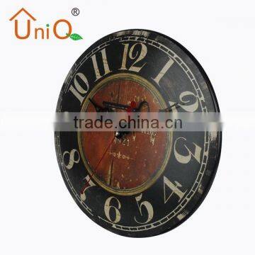 M1216 antique clock made of metal wall clock