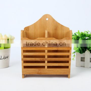 Bamboo Kitchen Utensil Caddy, Bamboo Utensils drying Holder