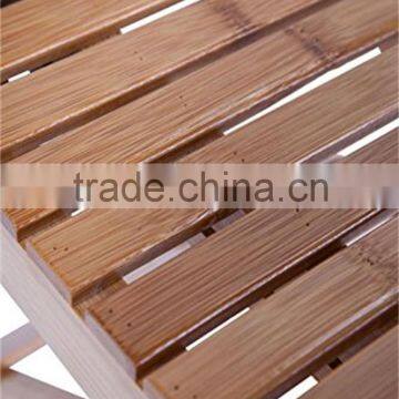 Bamboo Foldable Footstool Fishing Shower Step Square Stool Domestic Chair for Children Kids Leisure photo-2