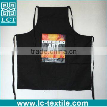 custom design heat transfer print black color apron for sydney art school