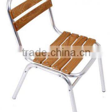 Aluminium wooden chair