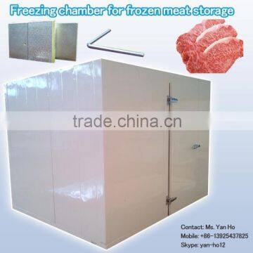 Freezing chamber for frozen meat storage