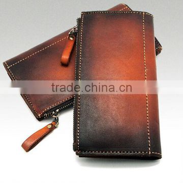 vintage men's long leather wallets stylish men's wallet