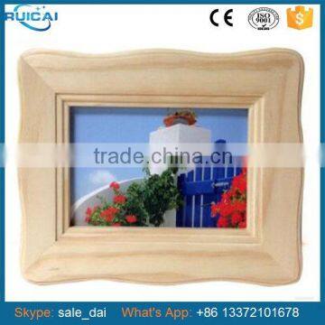 Factory Price Retro Camber Wooden Photo Frame for Picture