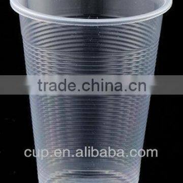 C077092,7oz (207ml) PP disposable plastic clear transparent rolled rim tea cup