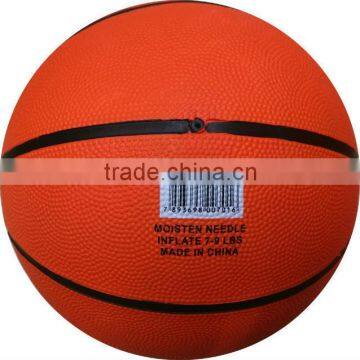 Pure eco-friendly materials high quality standard size 7 rubber basketball