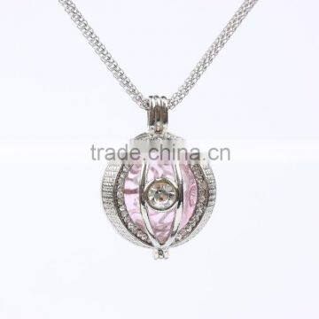 Eye Shape Love Heart Locket Necklace Aromatherapy Essential Oil Perfume Fragrance Diffuser Necklace Wholesales