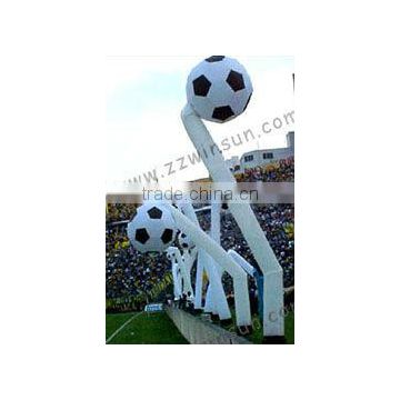 CE advertising football inflatable air dancer