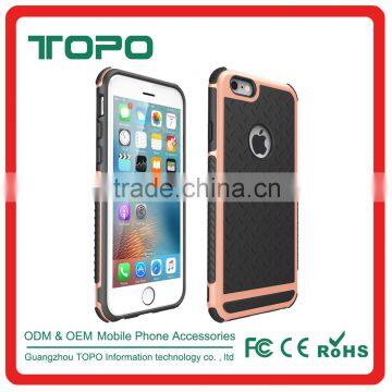 Wholesale PC hard frame +TPU soft back cover anti-skid plastic Shockproof Armor mobile phone case for iphone 5 5s se 6 6s plus