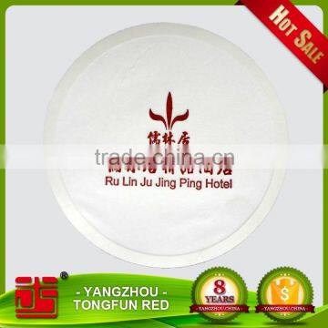 Promotional new design hotel absorbent tissue paper coffer / beer coaster