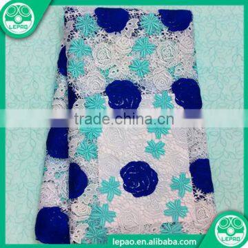 2016 Latest Embroidered High Quality Tulle Lace Fashion Coral Red Fabrics photo-2