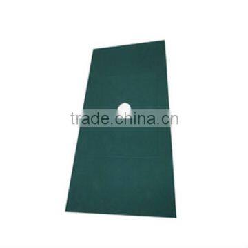 green surgical towel