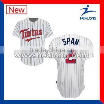 new designer fashion grey white striped baseball jersey