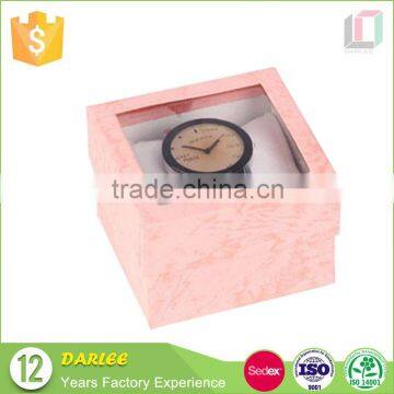 New product custom printed cardboard watch box with clear window