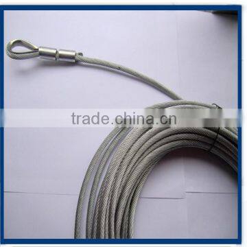 6.0mm Steel Wire Rope Sling Cable With Thimble Eye