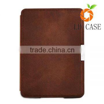 Vertical Flip Leather Cover Case for Amazon Kindle 4 E-Reader