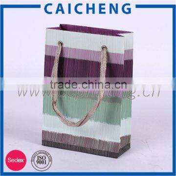 Cosmetic paper bag/clothe packaging paper bag/gift paper bag