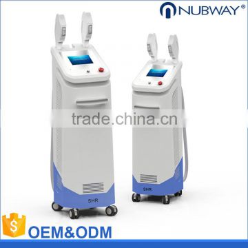 New design removal the hair two handles SHR fast hair removal e-light ipl shr hair removal machine