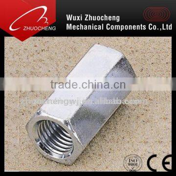 carbon steel din6334 galvanized coupling nut